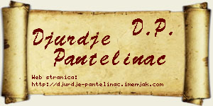 Đurđe Pantelinac vizit kartica